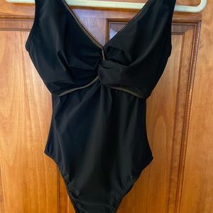 Karla Colletto Black One Piece Swimsuit